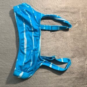 Blue Tie Dye Bikini Top for Women